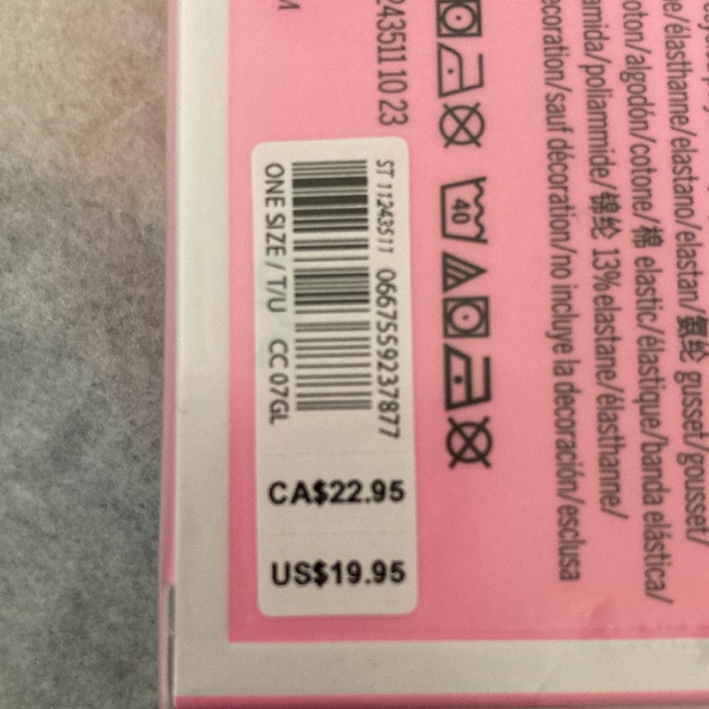 Victoria Secret side tie v string panty nwt in gift box osfm - Picture 3 of 3
